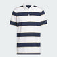 adidas Ultimate365+ Jumbo Stripe Climacool Golf Polo Shirt - White / Collegiate Navy