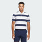adidas Ultimate365+ Jumbo Stripe Climacool Golf Polo Shirt - White / Collegiate Navy