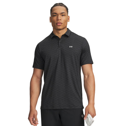 T2G Printed Polo Black/Grey