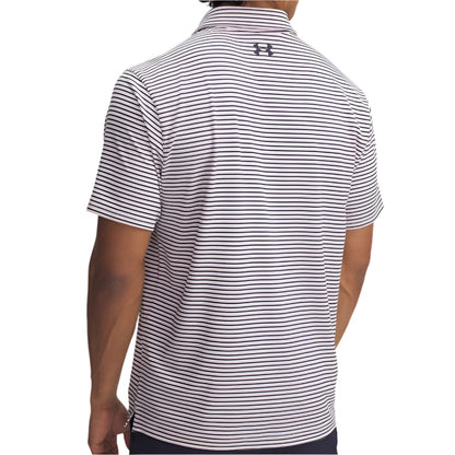 UA Playoff 3.0 Stripe Polo - Pink/Navy