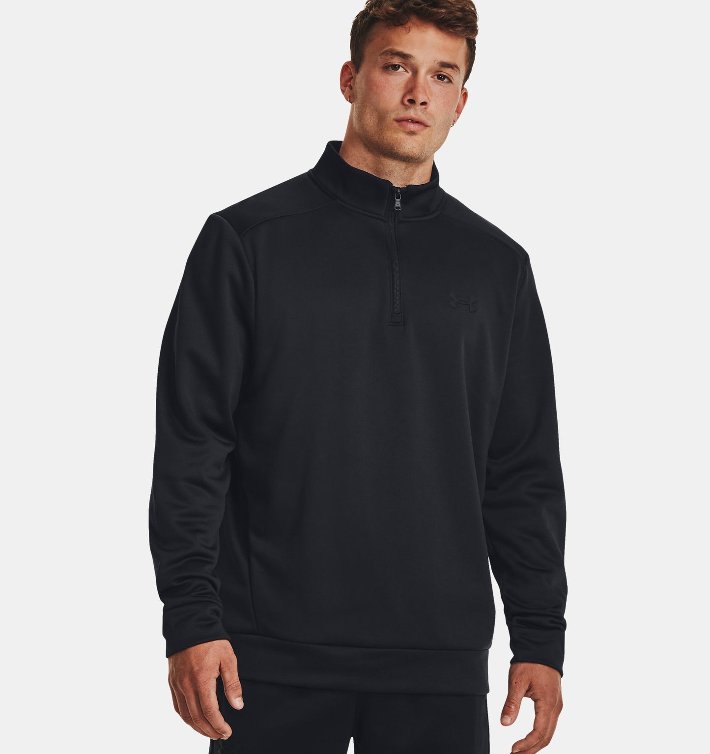 UA Armour Fleece 1/4 Zip Black
