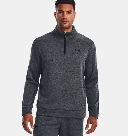 UA Armour Fleece 1/4 Zip Pitch Grey