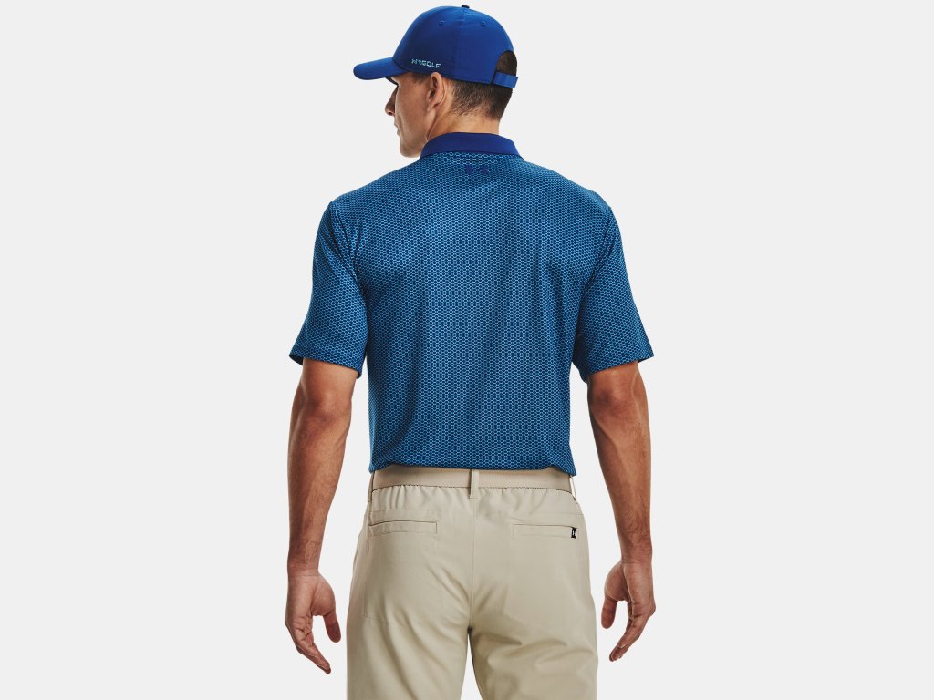 UA Perf 3.0 Printed Polo Blue Mirage