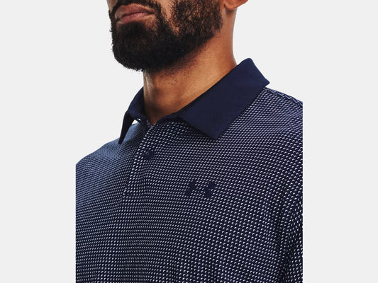 T2G Printed Polo Midnight Navy