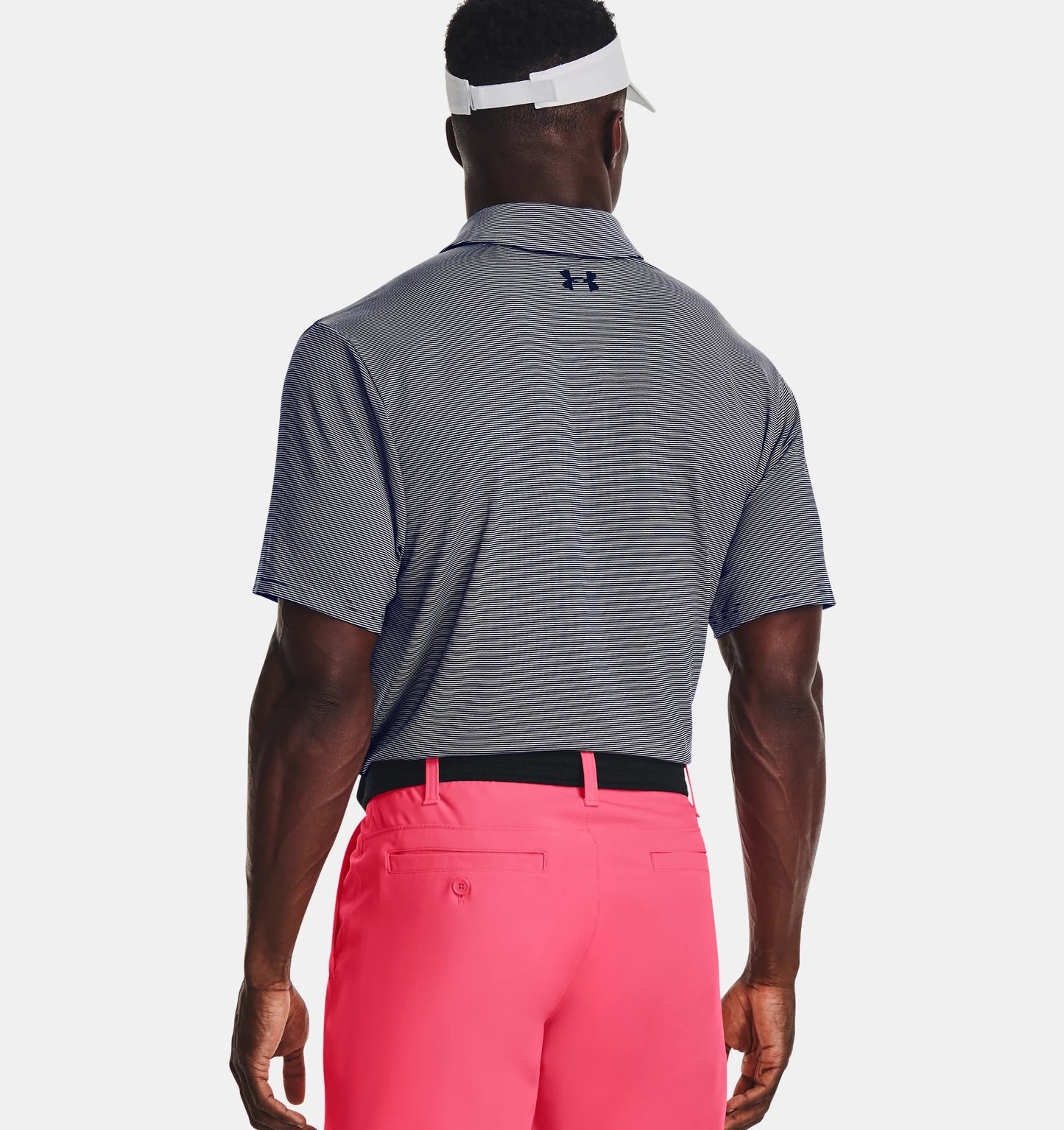 UA playoff 3.0 Stripe Polo Midnight Navy/White