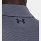 UA playoff 3.0 Stripe Polo Midnight Navy/White