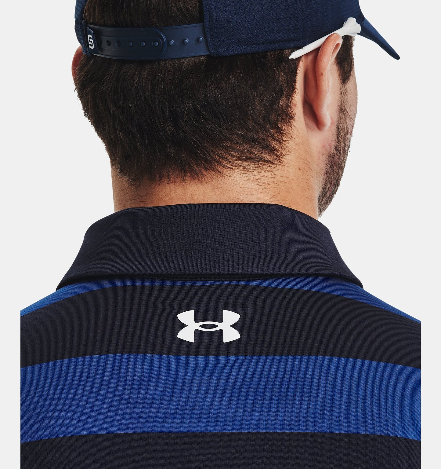 UA Playoff 3.0 Stripe Polo Navy Blue/Royal Blue