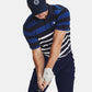 UA Playoff 3.0 Stripe Polo Navy Blue/Royal Blue