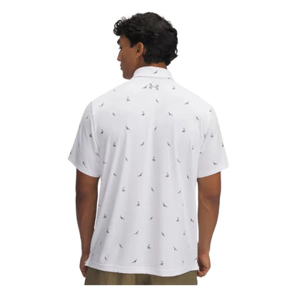 UA Playoff 3.0 Printed Polo White/Steel