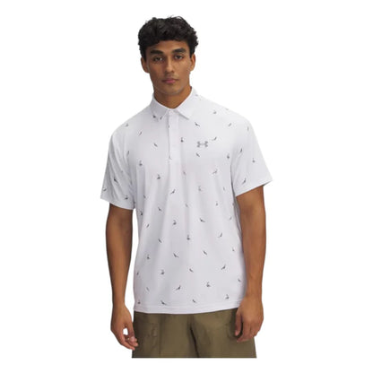 UA Playoff 3.0 Printed Polo White/Steel