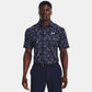 UA Playoff 3.0 Printed Polo Midnight Navy/Halo Grey