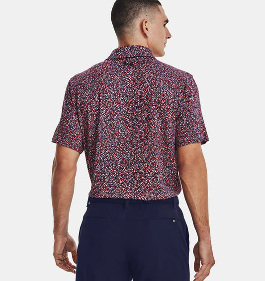 UA Playoff 3.0 Printed Polo Midnight Navy Pattern