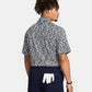 UA Playoff 3.0 Printed Polo Midnight Navy/White