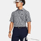 UA Playoff 3.0 Printed Polo Midnight Navy/White