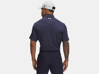 UA Playoff Printed Polo Midnight Navy/Downpour Grey