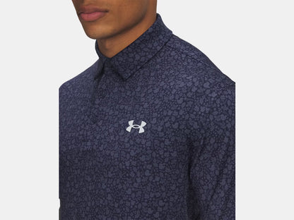UA Playoff Printed Polo Midnight Navy/Downpour Grey