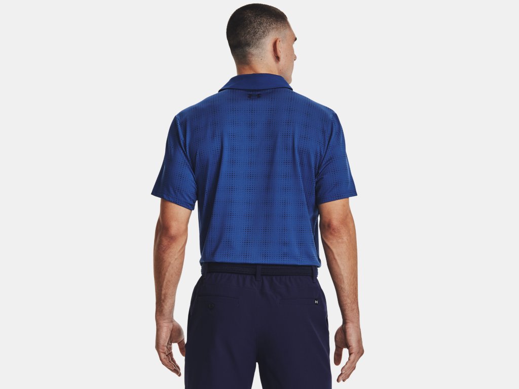 UA Playoff 3.0 Printed Polo Blue Mirage