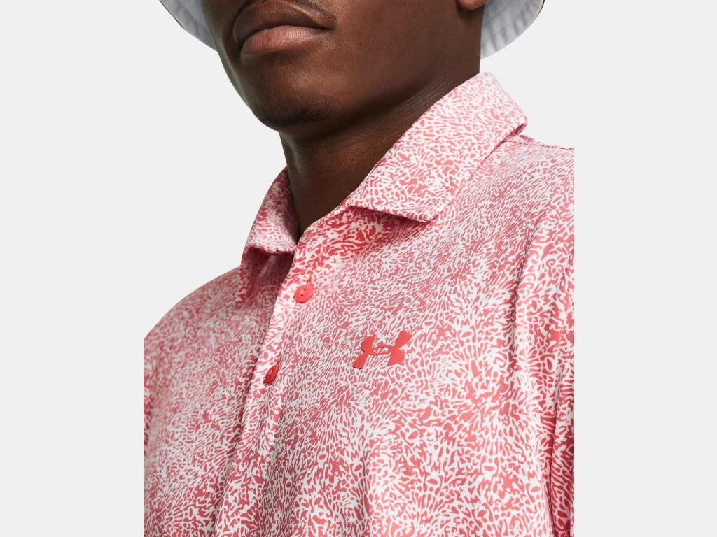 UA Playoff 3.0 Printed Polo Coho/White/Coho