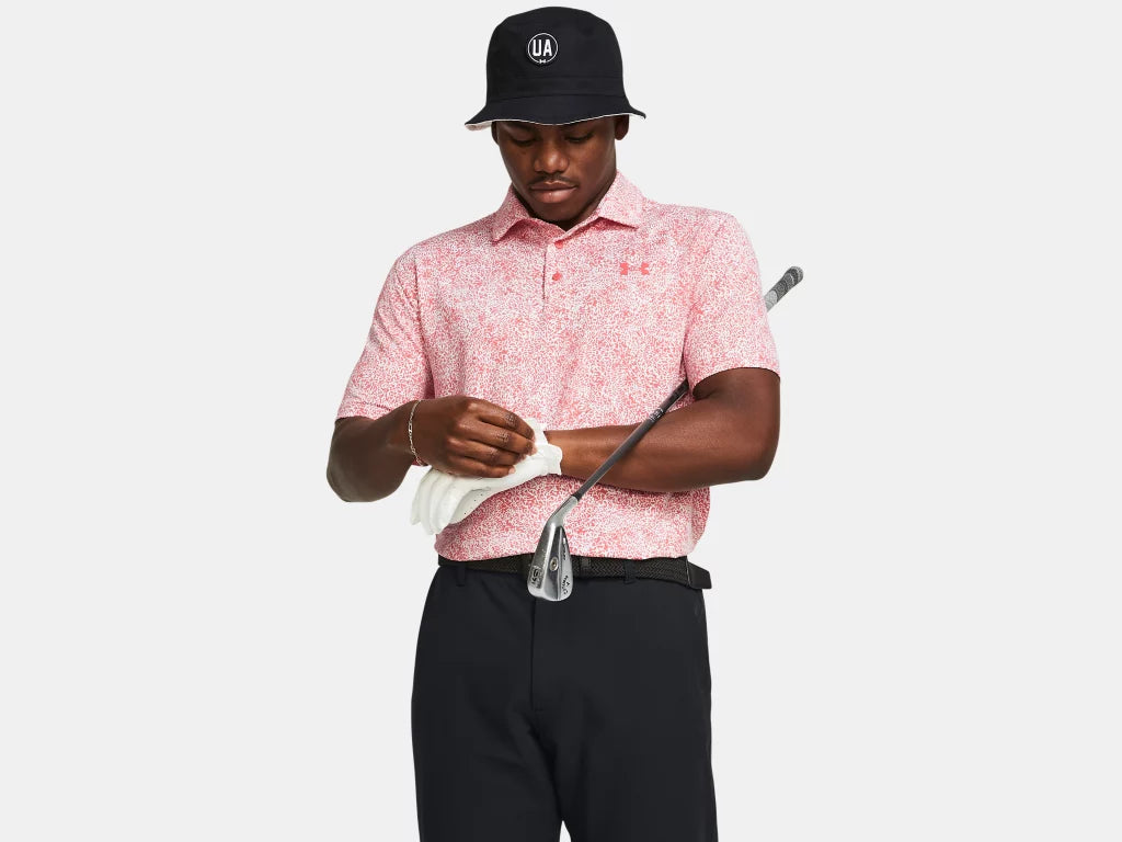 UA Playoff 3.0 Printed Polo Coho/White/Coho