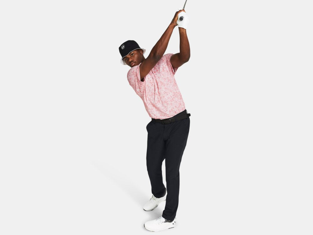 UA Playoff 3.0 Printed Polo Coho/White/Coho