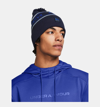 UA Halftime Pom Beanie Midnight Navy