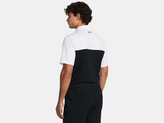 UA T2G Colour Block Polo Black/White