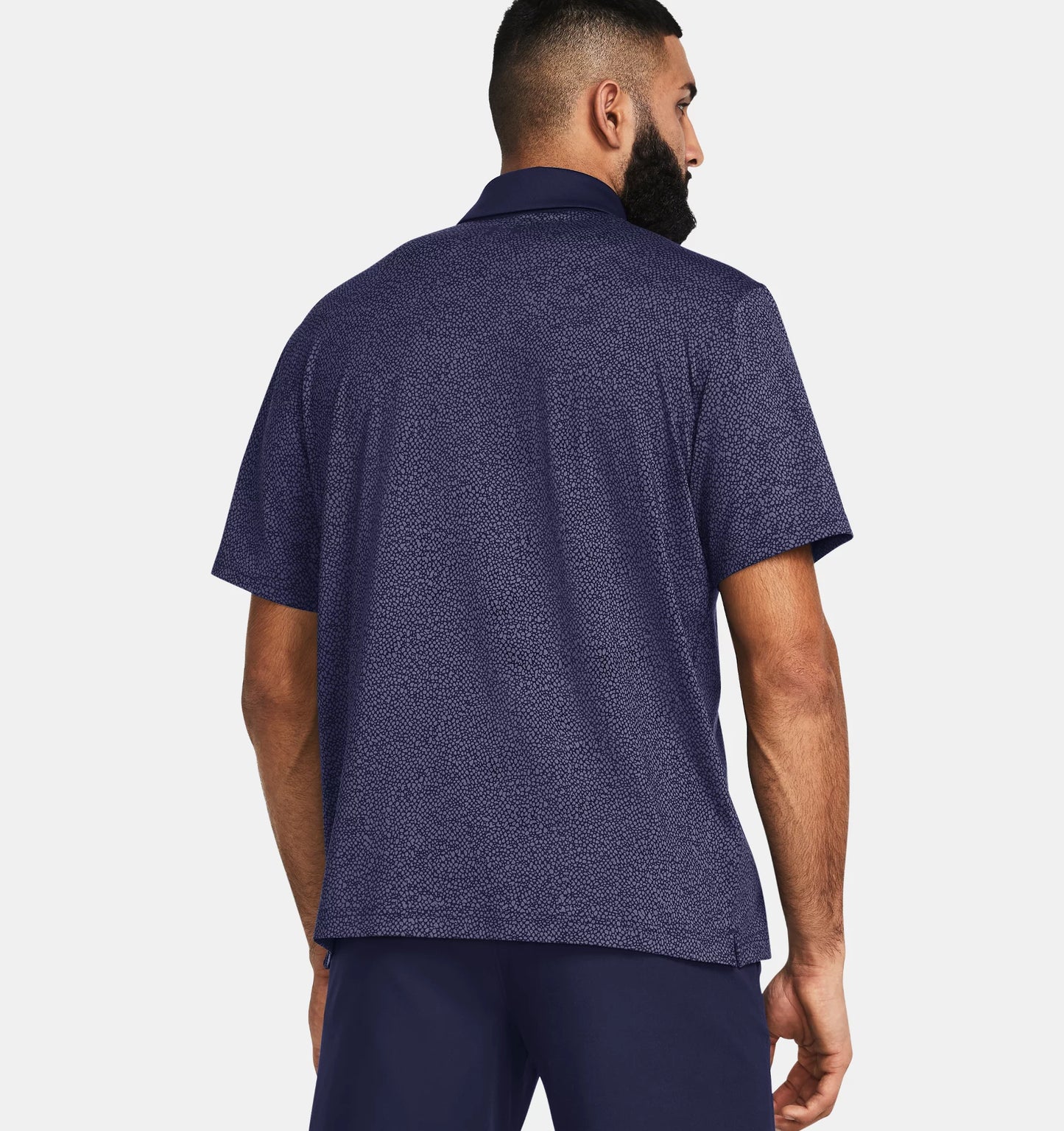 UA 2TG Printed Polo Midnight Navy