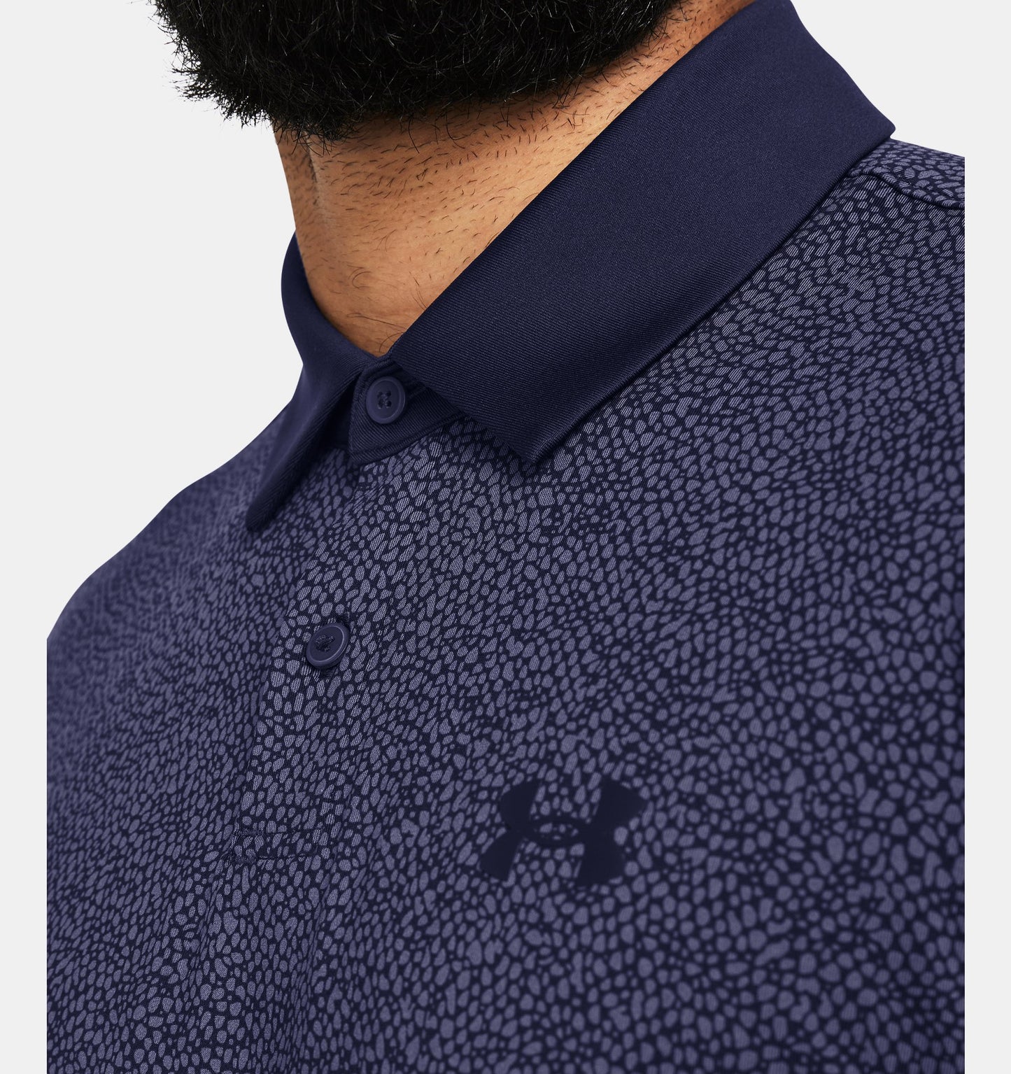 UA 2TG Printed Polo Midnight Navy