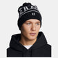 UA Halftime Pom Beanie Black/White