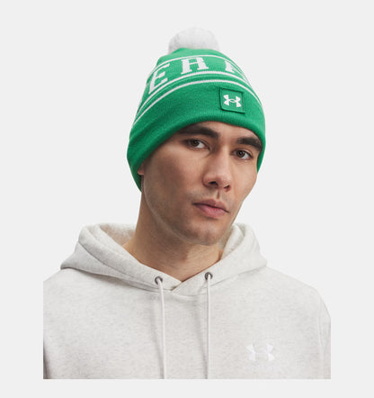Halftime Pom Beanie Green