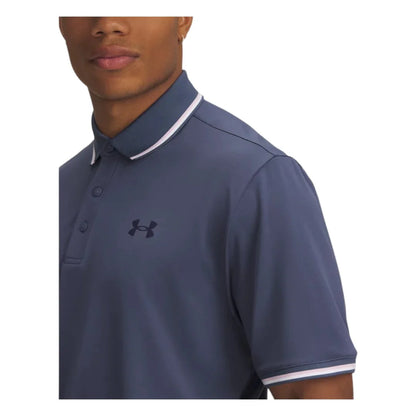 UA Playoff 3.0 Rib Polo Grey/Pink/Navy