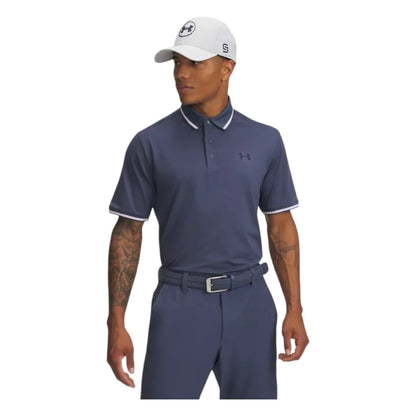 UA Playoff 3.0 Rib Polo Grey/Pink/Navy