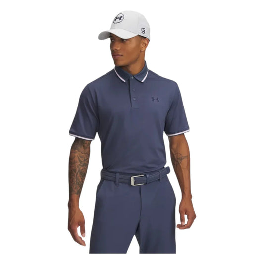 UA Playoff 3.0 Rib Polo Grey/Pink/Navy