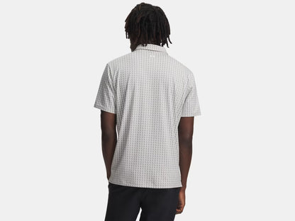 UA T2G Printed Polo Shirt - Titanium / White