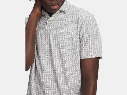 UA T2G Printed Polo Shirt - Titanium / White