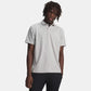 UA T2G Printed Polo Shirt - Titanium / White
