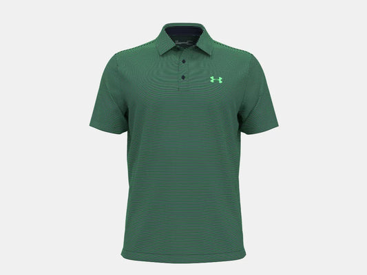 UA Playoff 3.0 Stripe Polo Green/Midnight