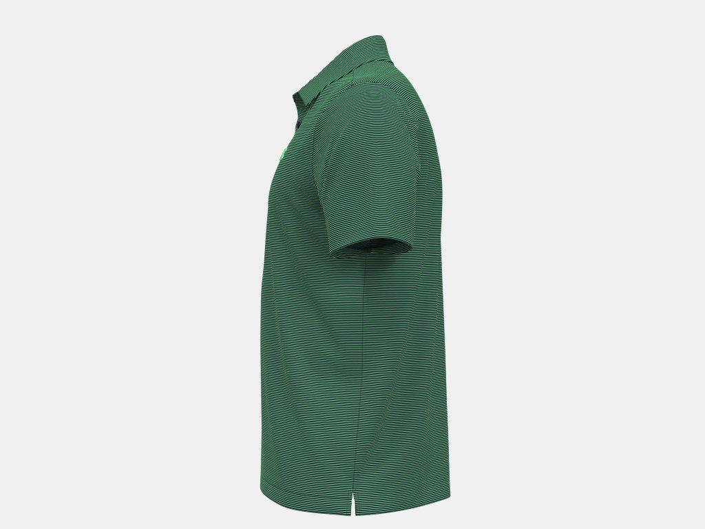 UA Playoff 3.0 Stripe Polo Green/Midnight
