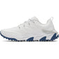 UA Halo Tour Waterproof Spikeless Shoes - White/White/Metallic Silver
