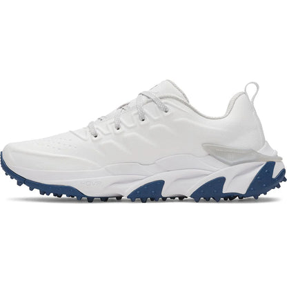 UA Halo Tour Waterproof Spikeless Shoes - White/White/Metallic Silver