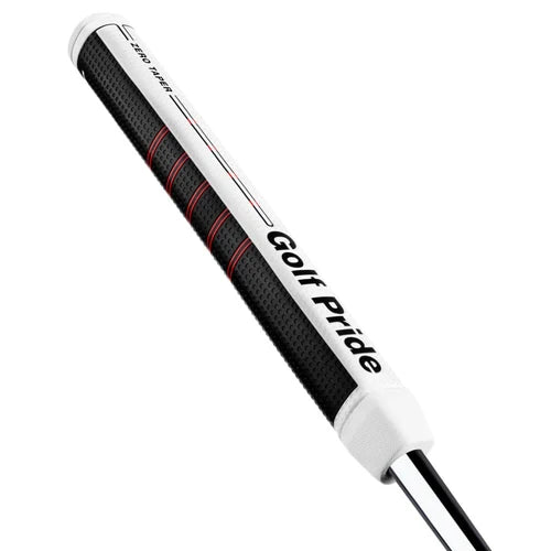Zero Taper Putter Grip - Straight Medium - White/Black