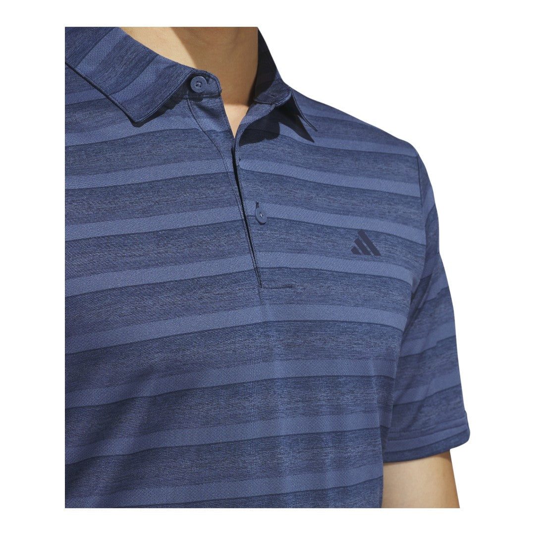 2 Colour Stripe Polo Shirt