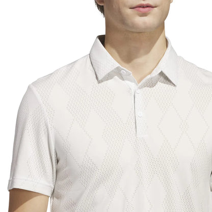adidas Ultimate365 Micro Texture Golf Polo Shirt - White