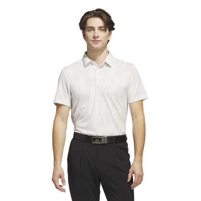 adidas Ultimate365 Micro Texture Golf Polo Shirt - White