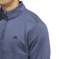 TEXTURED 1/4 ZIP PULLOVER - Preloved Ink