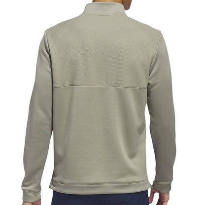 TEXTURED 1/4 ZIP PULLOVER - Silver Pebble