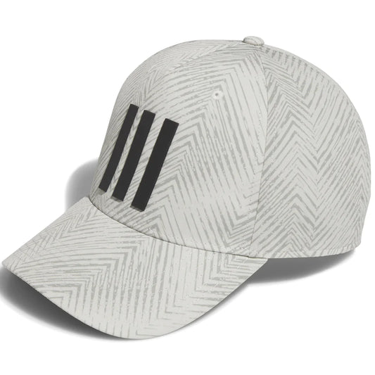 TOUR 3 STRIPE CAP - Silver Pebble