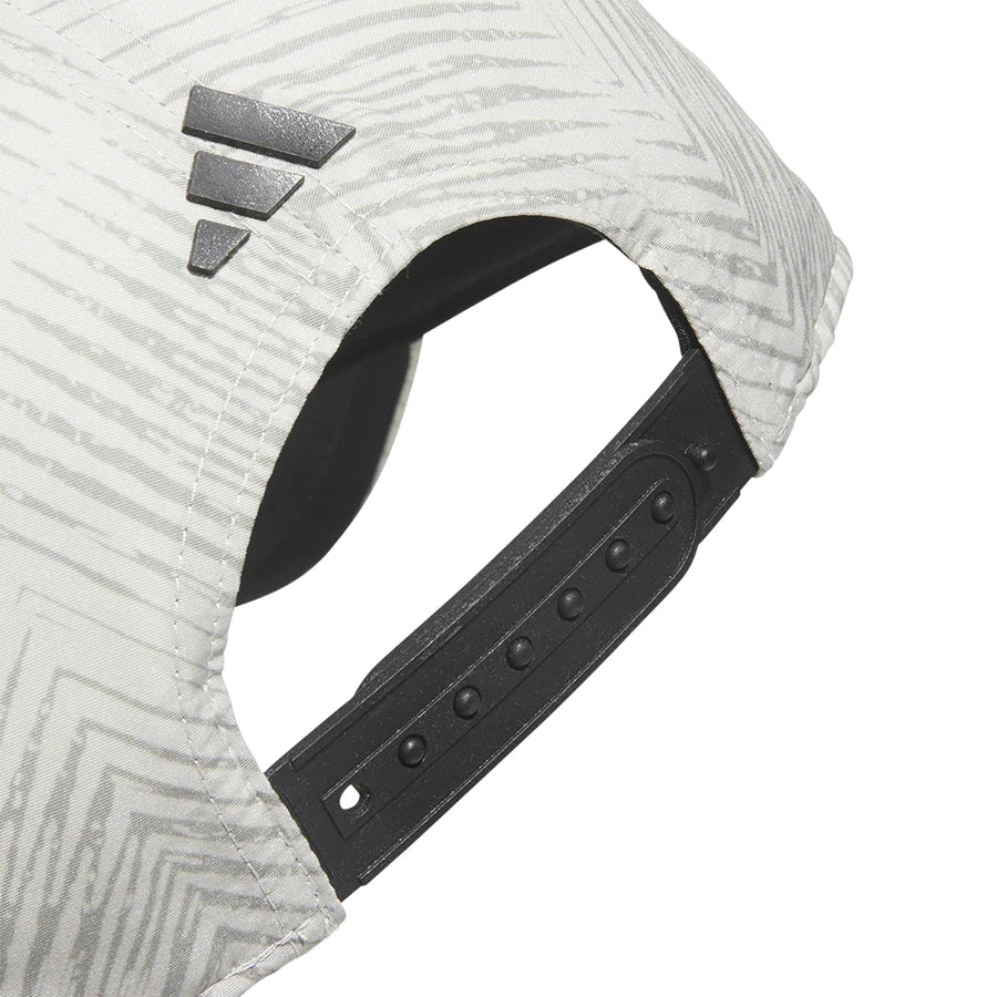 TOUR 3 STRIPE CAP - Silver Pebble