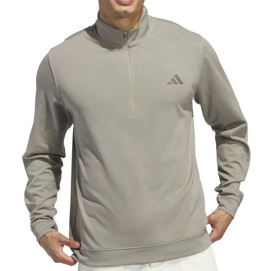 Elevated 1/4 Zip Pullover - Silver Pebble