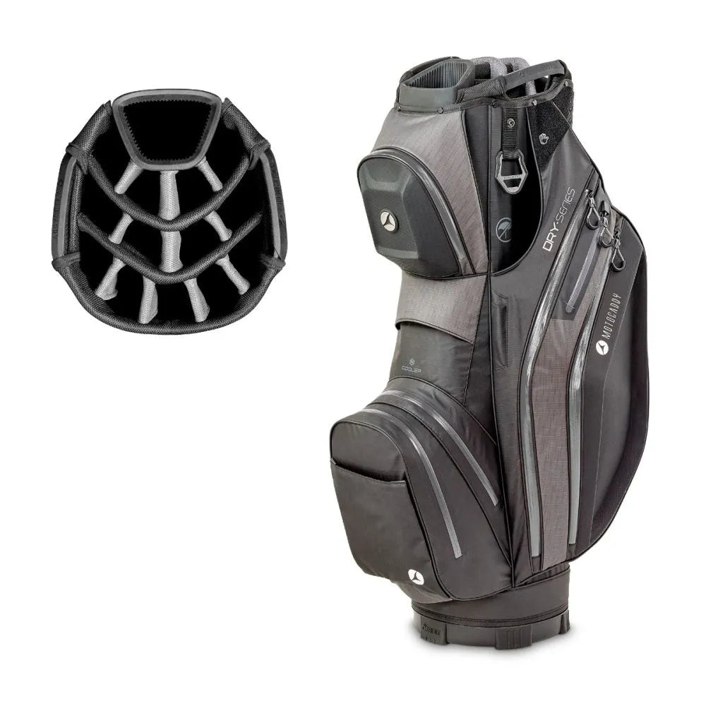 Motocaddy Dry Series 26 Cart Bag - Black / Charcoal